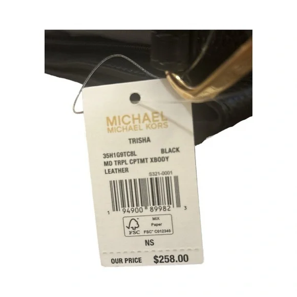 MICHAEL KORS Trisha Leather Crossbody — NWT - Picture 10 of 10
